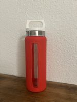SIGG Trinkflasche GLAS 0.65l mit Hülle rot