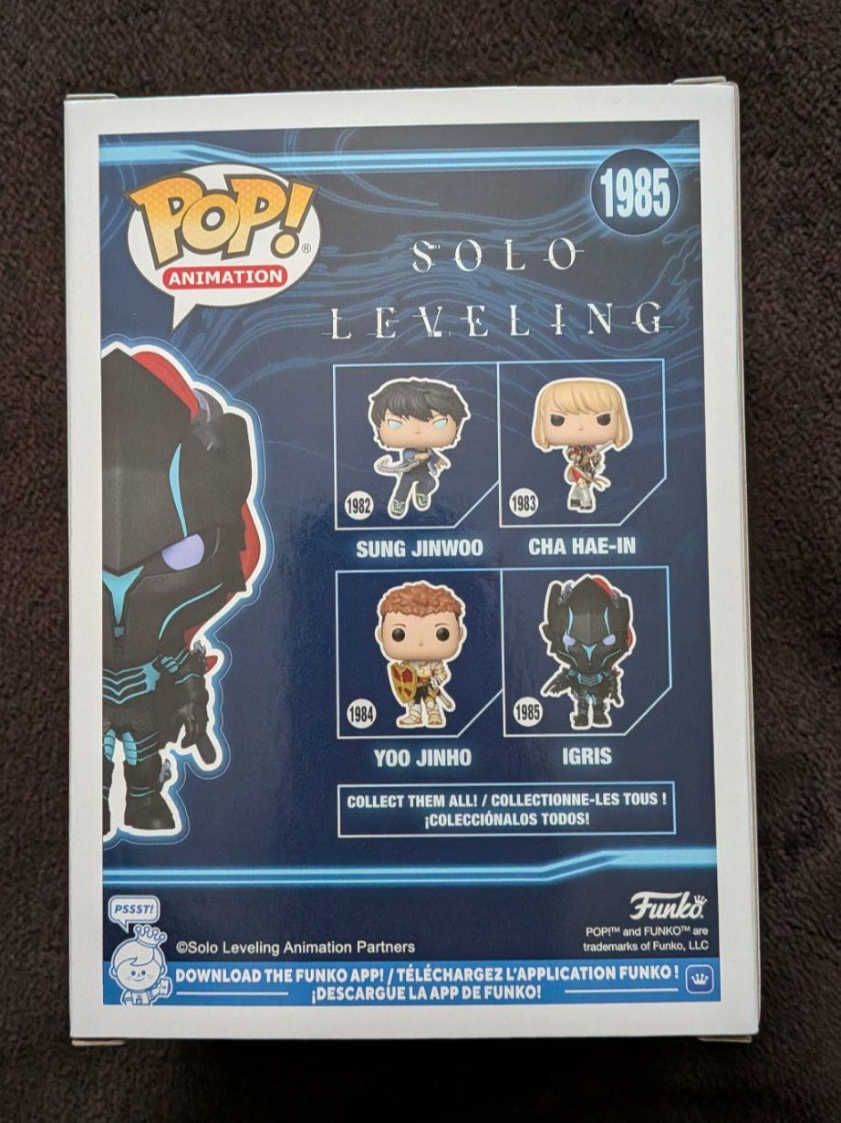 Funko Figuren: Funko Pop! Solo Leveling - Igris #1985 – Neu und originalverpackt aus Obfelden von RCO85 2