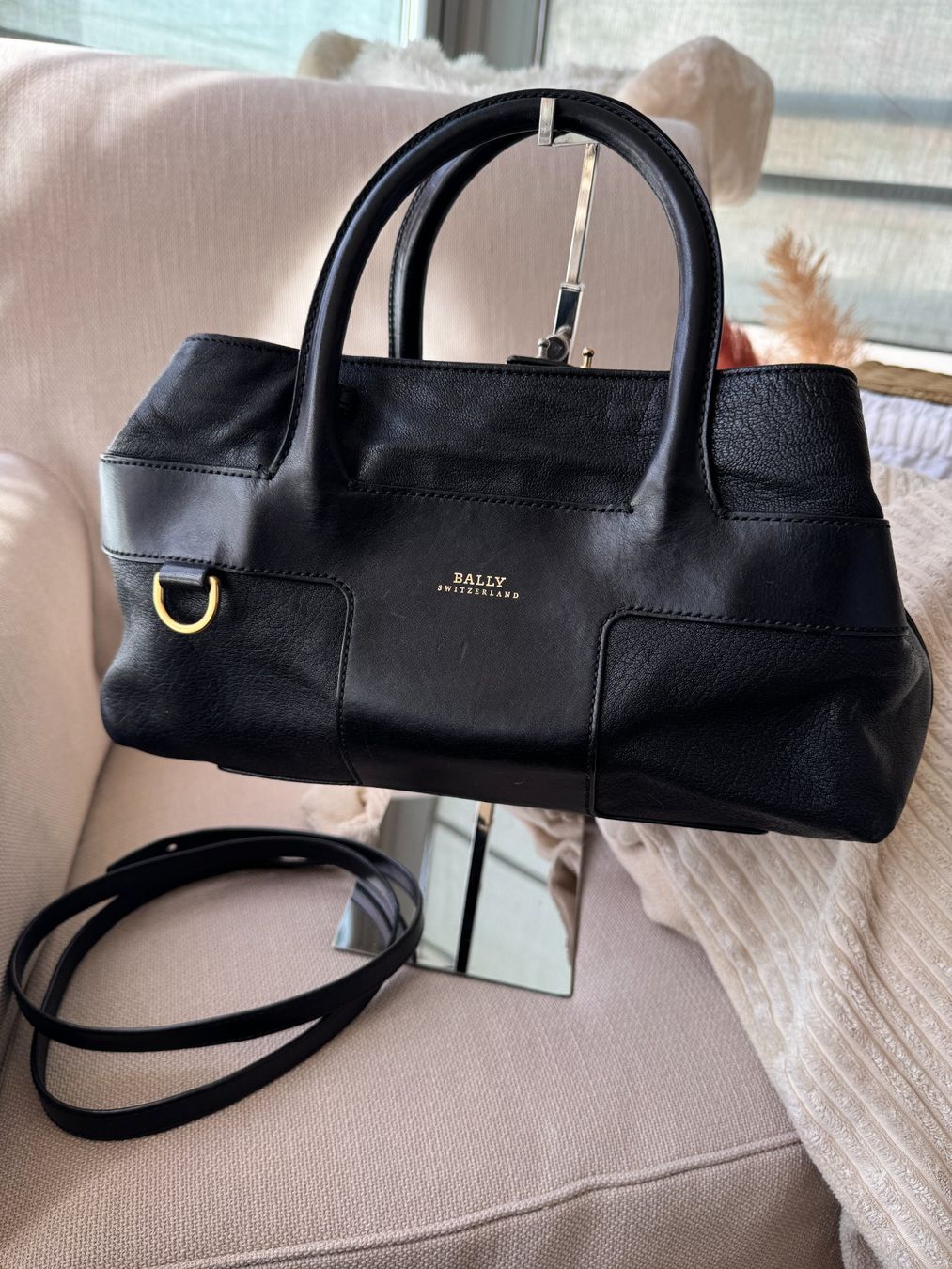 Bally Borse da donna: Bally Bowlingbag Handtasche schwarz Leder – Usato da Muttenz venduto da einfach-schoen