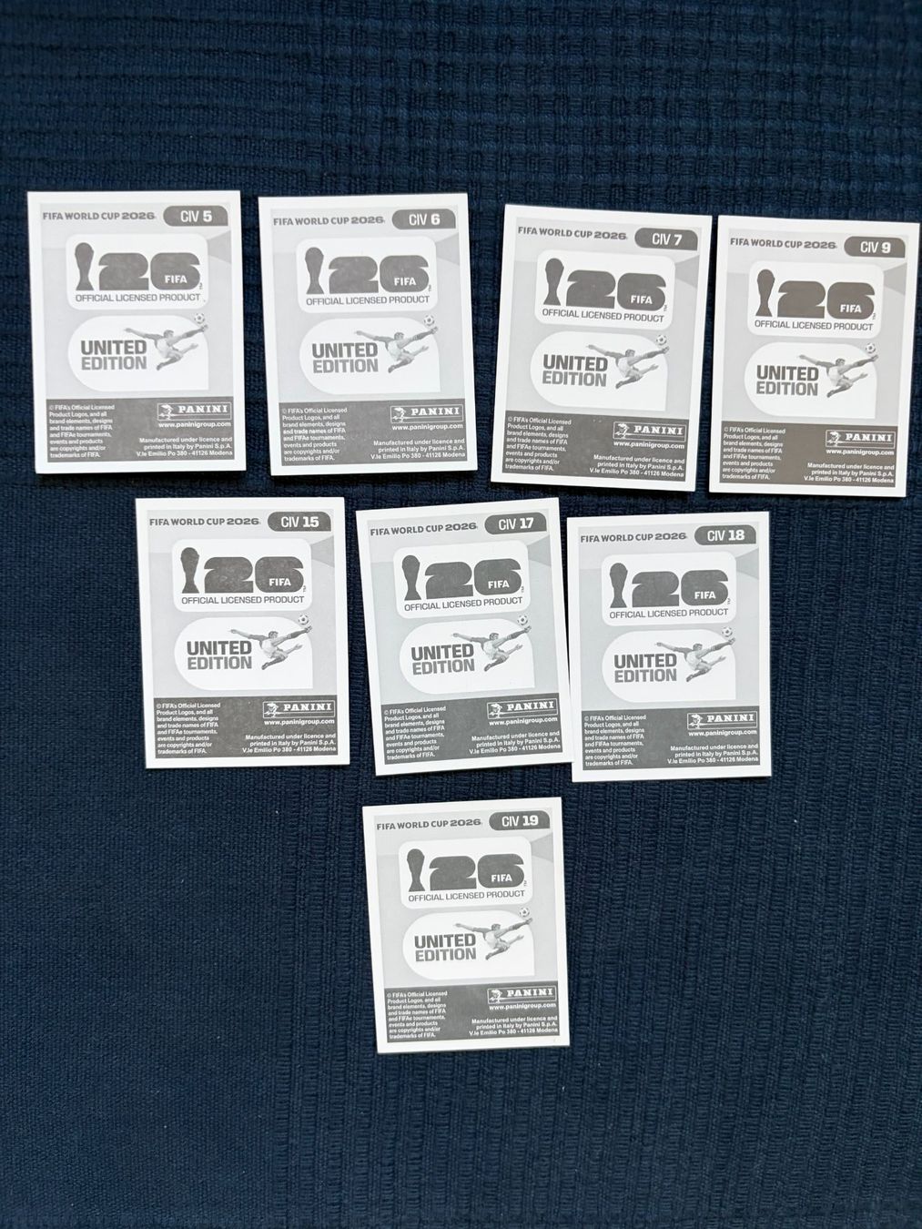 Panini Carte collezionabili: 8 Panini Sammelbilder von Elfenbeinküste – Usato da Thalwil venduto da kon_v82n 1