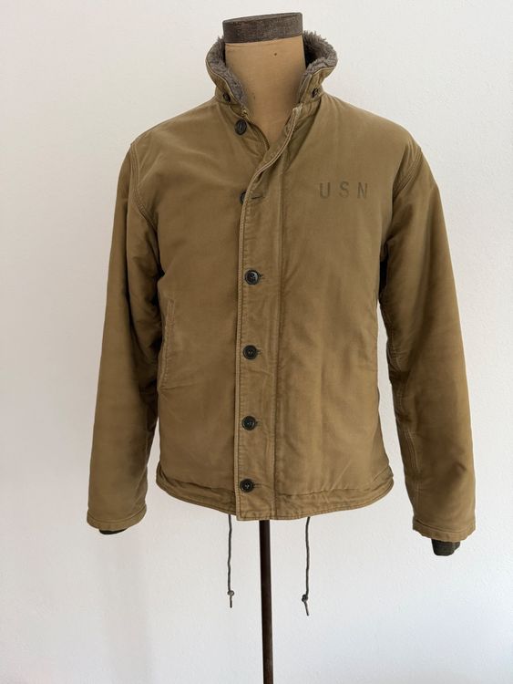 Buzz Rickson N-1 Deck Jacket USN Khaki,Large,Made in Japan, (Gebraucht ...