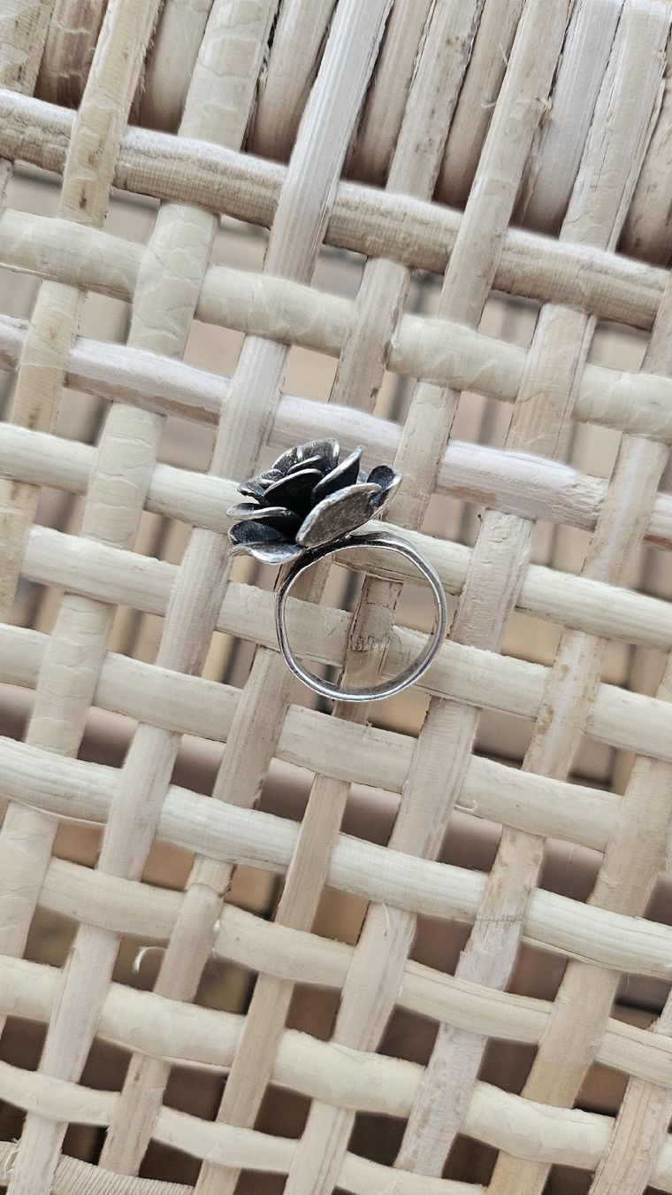 Anelli: Silberring Rose Blume Durchmesser 17 mm – Nuovo (secondo la descrizione) da Bülach venduto da ane_yn2b 1