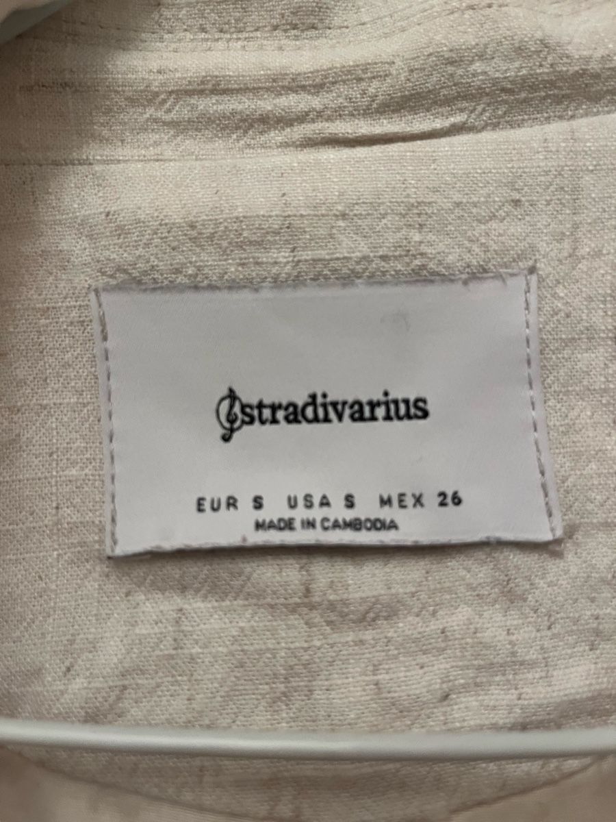 Stradivarius Giacche: Blazer en lin élégant blanc beige – Nuovo (secondo la descrizione) da Aigle venduto da sow_m7gm 7