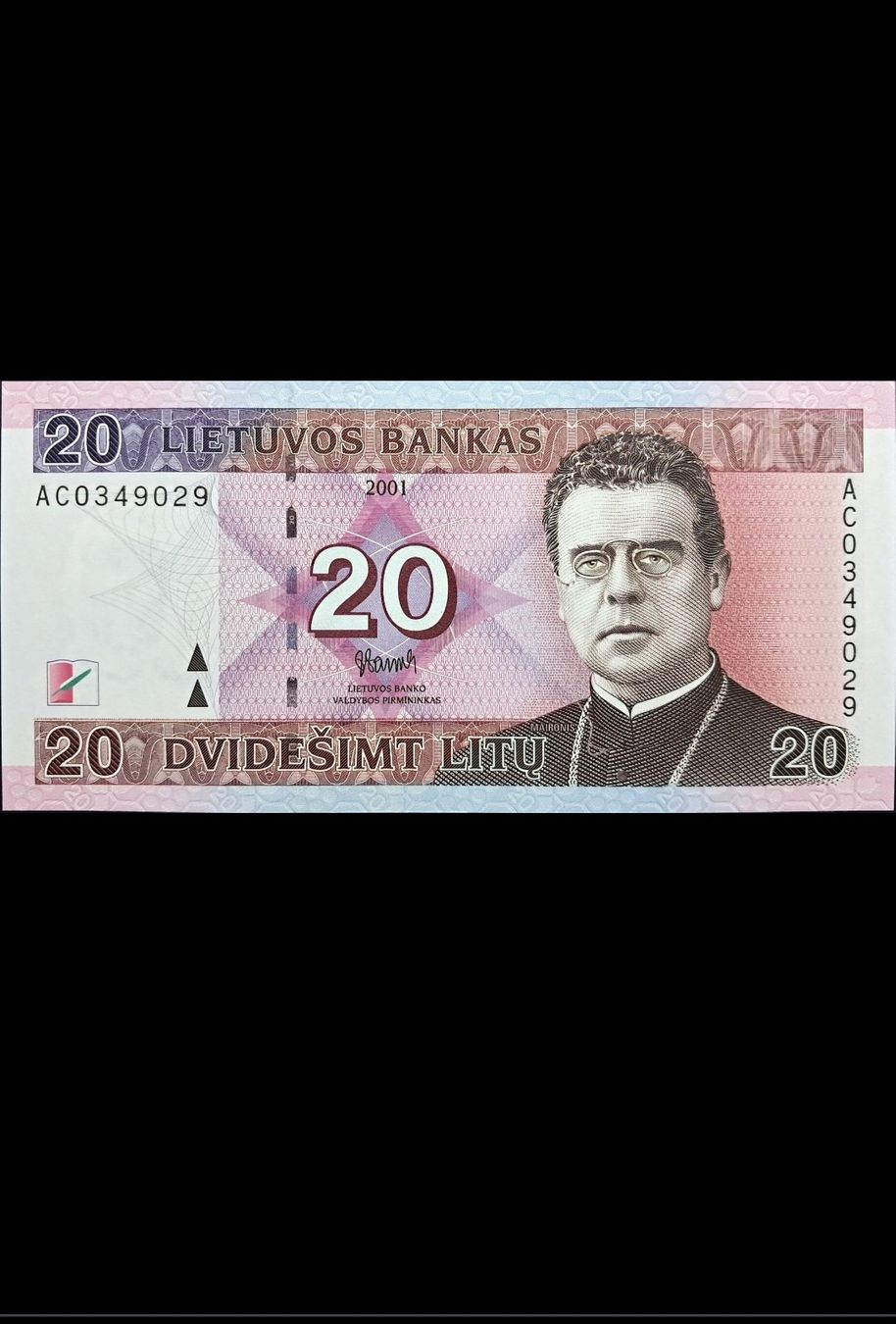 Banknoten: Lithuania 20 Litu 2001 Unc – Neu und originalverpackt aus Lufingen von E-Auktion