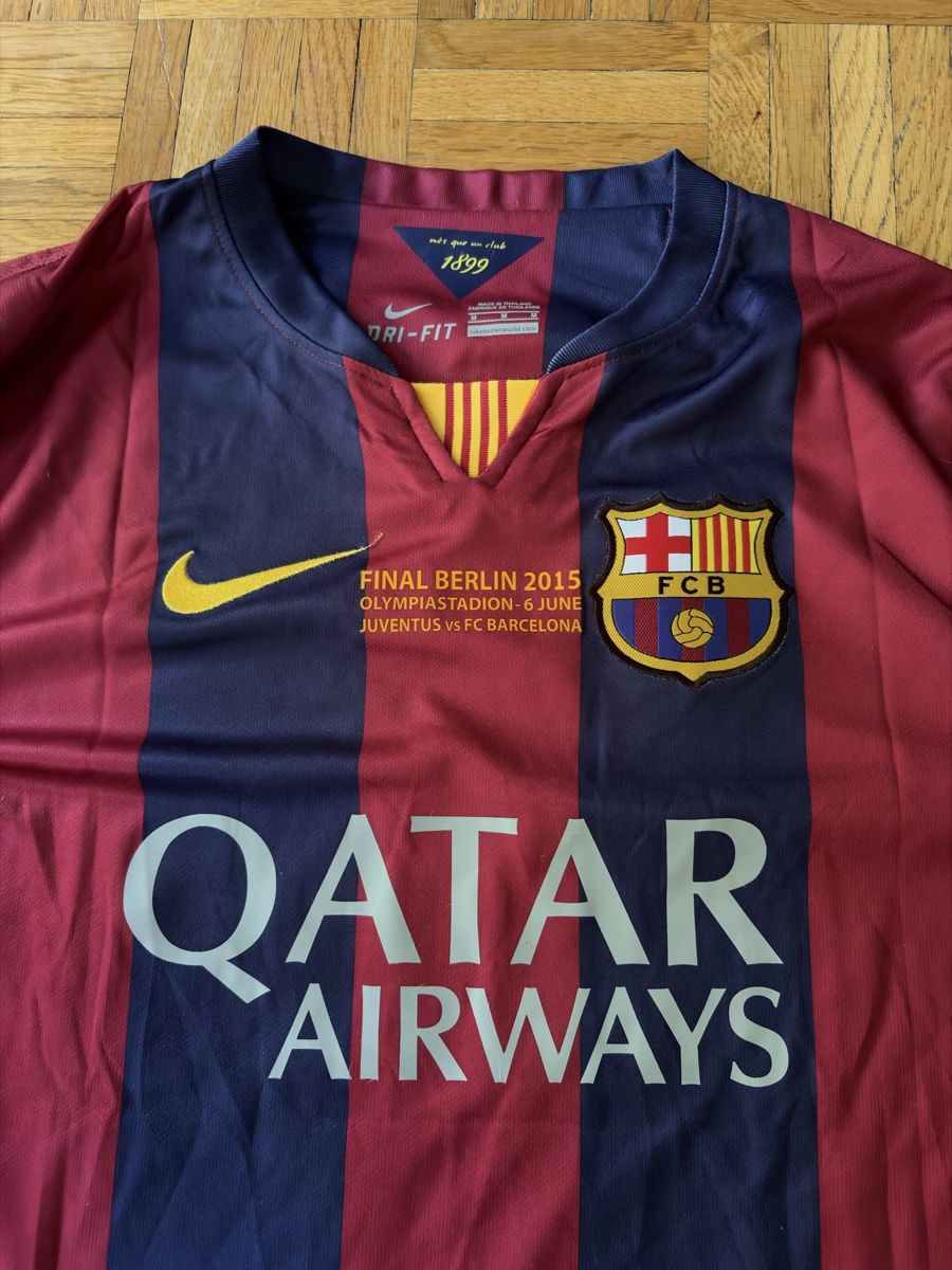 Nike Canottiere & Pantaloni: Messi UCL 2014/15 Final Jersey. – Nuovo (secondo la descrizione) da Meyrin venduto da silencator 2