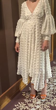 Elegantes, weisses Sommerkleid, Grösse S/M