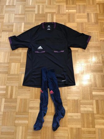 ADIDAS SCHIEDSRICHTER TRIKOT+STUTZEN GROESSE M‪