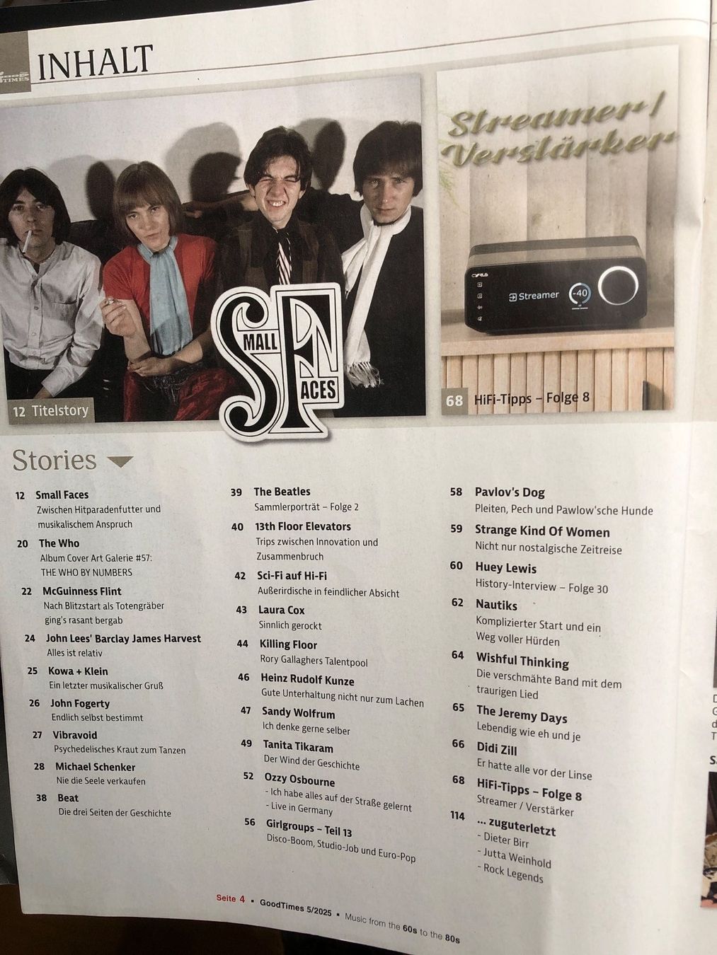 Riviste & Magazine: Small Faces – Usato da Aeschi SO venduto da Stones55 1