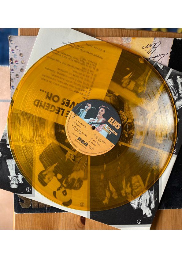 Dischi in vinile: Elvis Presley - Vinyle Jaune "Elvis Live On" – Usato da Cornaux NE venduto da THX01 1