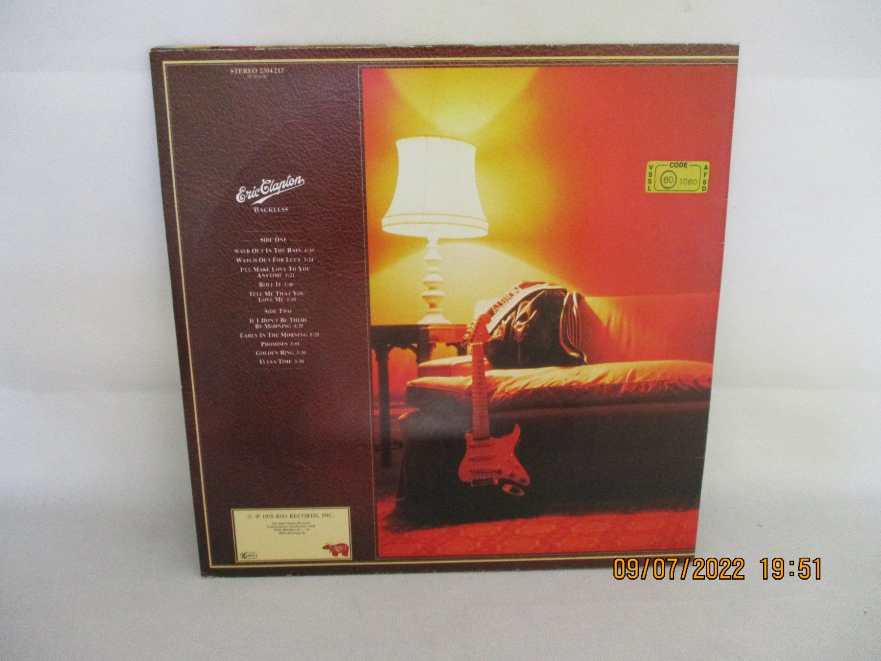 Dischi in vinile: Eric Clapton – Backless – Usato da Liestal venduto da Disc-Point 2