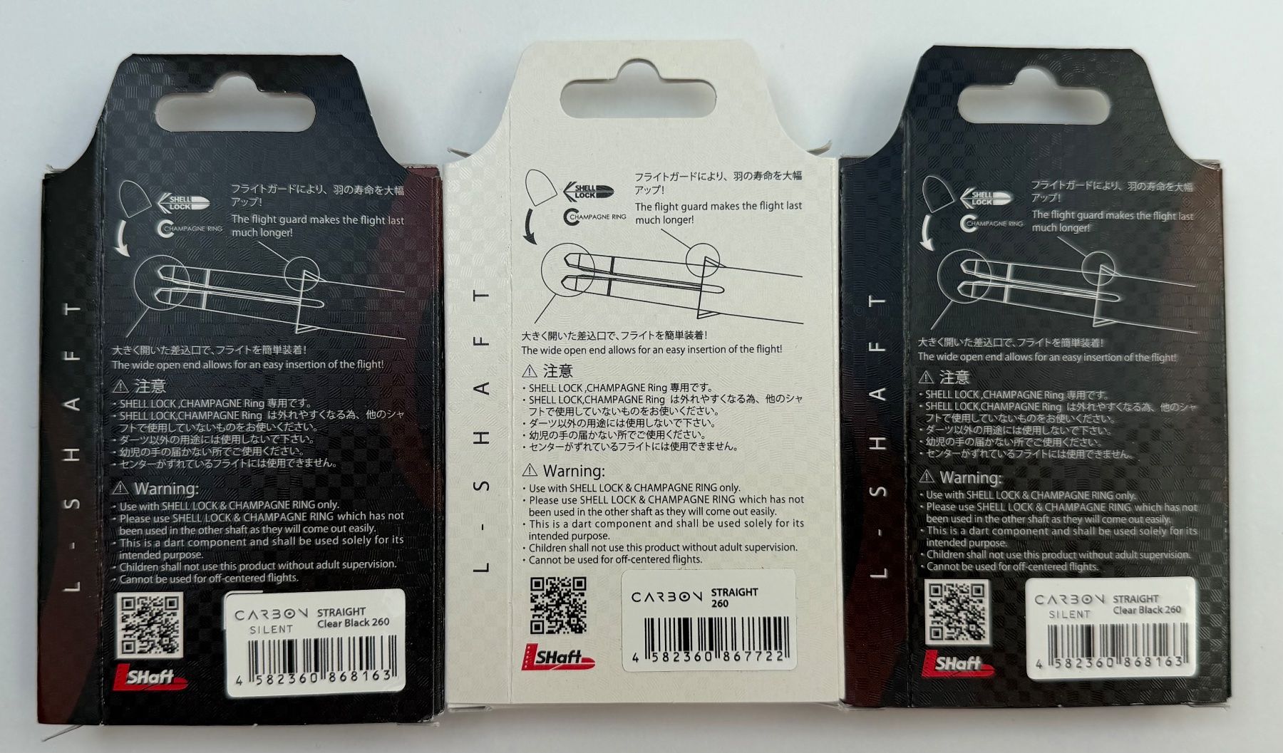 Freccette: L-STYLE L-SHAFT CARBON 260 – Nuovo e nell'imballaggio originale da Zürich venduto da Syossmen 1
