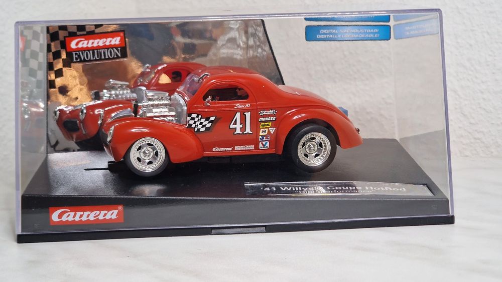 Carrera Evolution 1/32 - Hotrod Willys Coupé 1941 Superchargé - Modèle Neuf