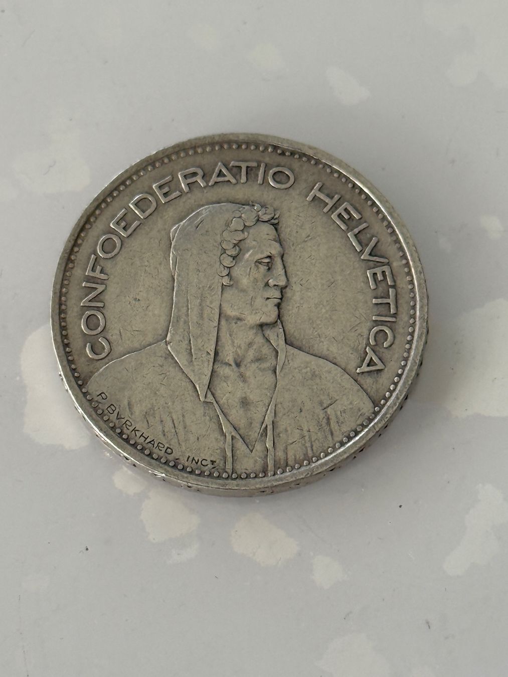 Tutti le monete: 5 Franken 1948  Rar – Usato da Wallisellen venduto da SWISS_SILVER1