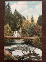 SCHWARZENBERG LU Partie aus Kurort, belebte Brücke, 1909