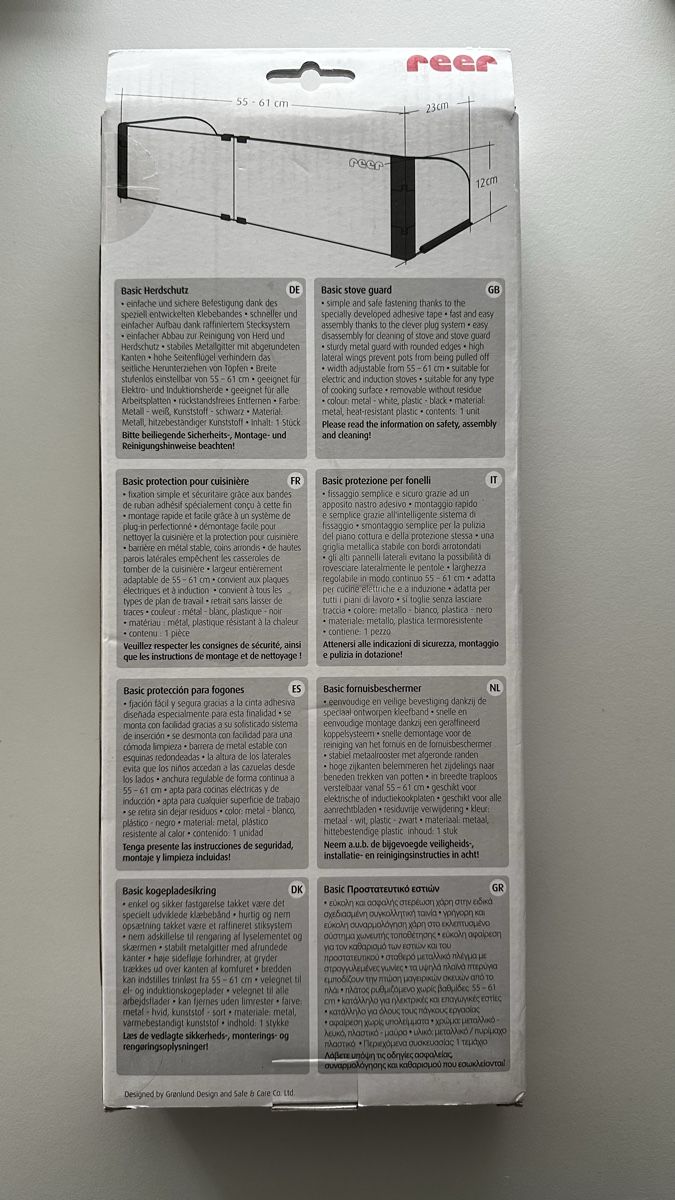 Reer Elettrodomestici da cucina: Herdschutz / Stove Guard NEU – Nuovo e nell'imballaggio originale da Zürich venduto da KrisZH 1