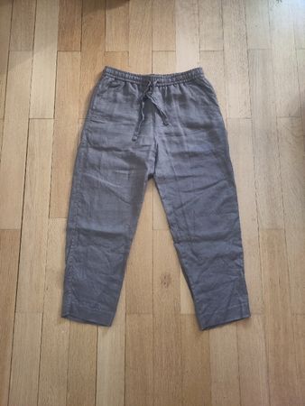 Neue Hose Zara 100% Leinen braun Grösse M