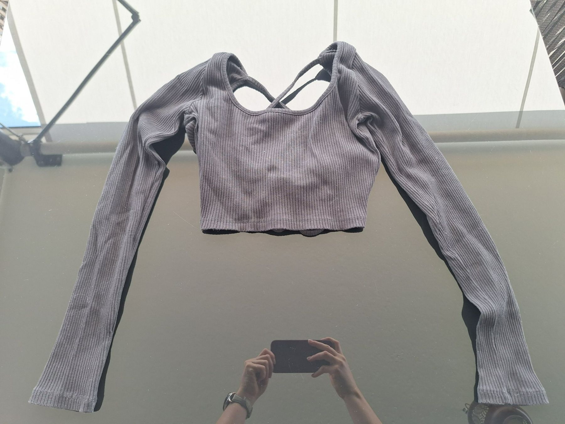 Stradivarius Tops: Croptop langarm Stradivarius Gr. M schwarz – Gebraucht aus Münsingen von lar_hd62