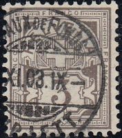 59B mit Stempel Chaux-de-Fonds 11.1903, Kat. SBK25 Fr. 20.00