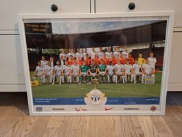 FCZ Poster 50x70 Schweizer Meister 2008/ 09 gerahmt, 54 x 73