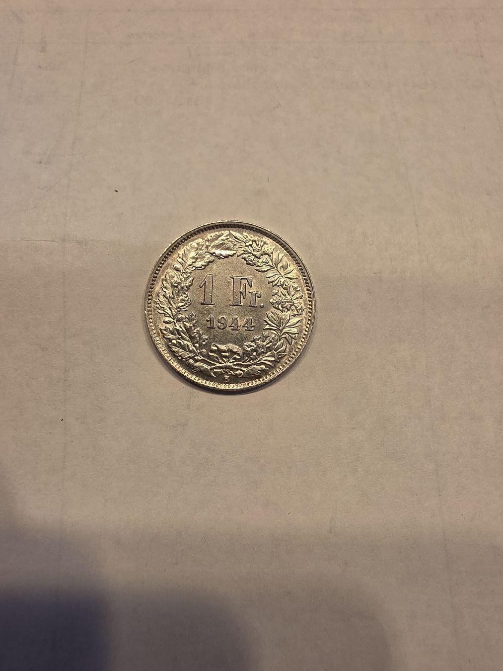 Toutes les monnaies: pièce argent 1chf 1944 – D'occasion à Fribourg par yan_z5fr
