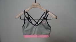 Nike Performance Sport BH Bustier Bralette Damen grau orange