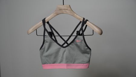 Nike Performance Sport BH Bustier Bralette Damen grau orange