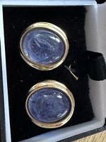 14 Karat Ohrstecker mit Amethyst 
