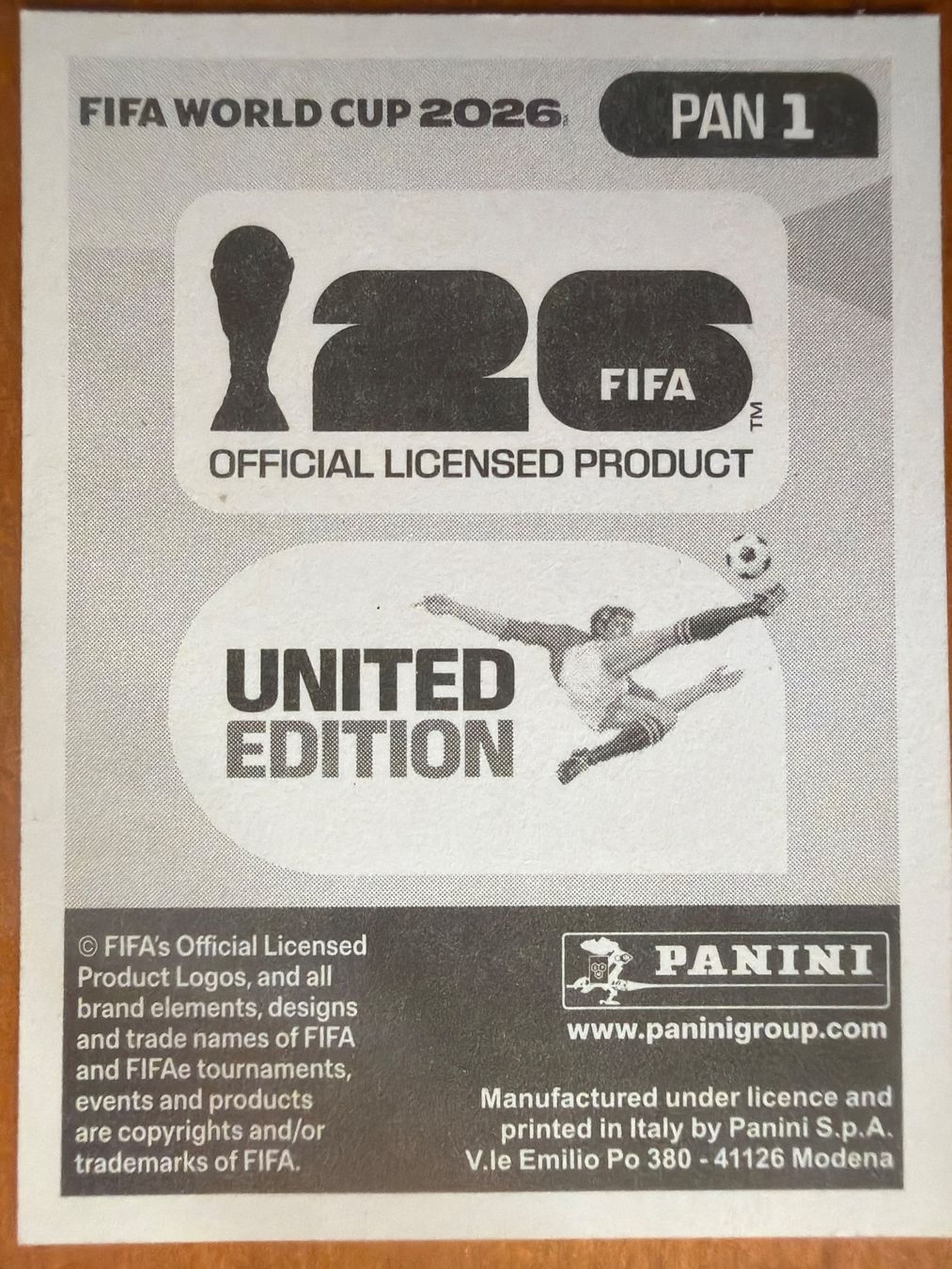 Panini Sammelbilder & Trading cards: Panini PAN1 – Neu (gemäss Beschreibung) aus Susten von Rechnun 1