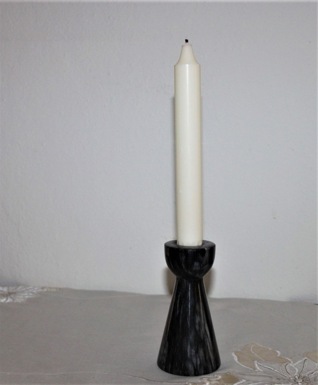 Portacandele: Kerzenständer Marmor in schwarz / weiss – Usato da Otelfingen venduto da Jupi07 2