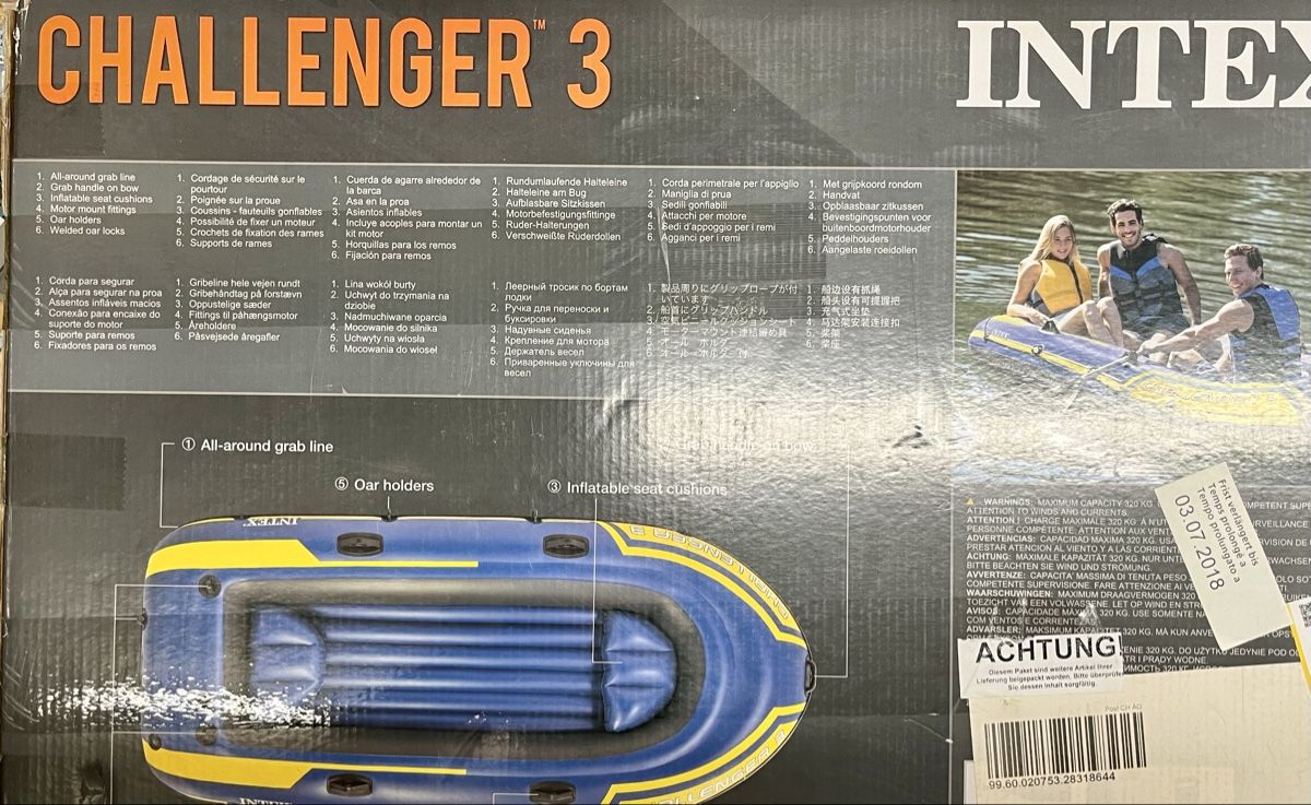 Bateaux: Intex Challenger 3 Inflatable Boat – Neuf avec emballage d'origine à Leysin par nevin.mccallum 1
