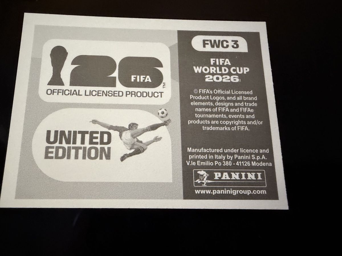 Panini Carte collezionabili: Panini Fussball WM - FWC 3 – Nuovo (secondo la descrizione) da Nürensdorf venduto da Bonsai-14 1