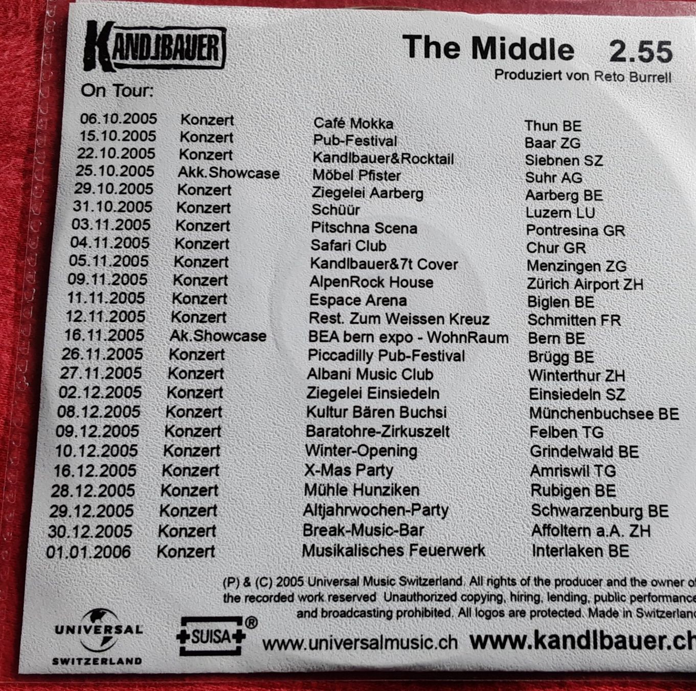 CD: Kandlbauer - The Middle - CD prlmo cf- Selten! – Usato da Bremgarten AG venduto da musiccollector 1