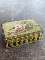 Blechdose SARONNO Blumenmotiv antik Dose Guetzli Italen