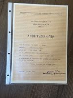 Arbeitszeugnis ADOLF SAURER ARBON