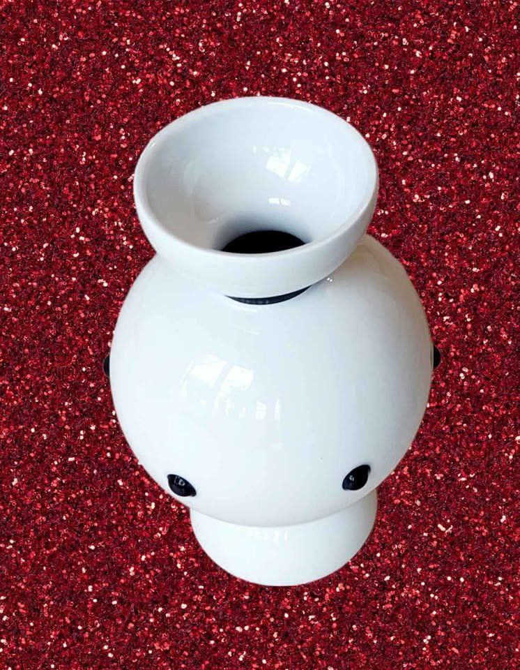 Vasen & Gefässe: Weisse spezielle Vase – Neu (gemäss Beschreibung) aus Aarburg von Glitzerschein