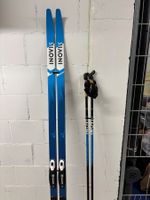 INOVIK Langlaufski 195 cm mit Bindung und Stöcken 155 cm