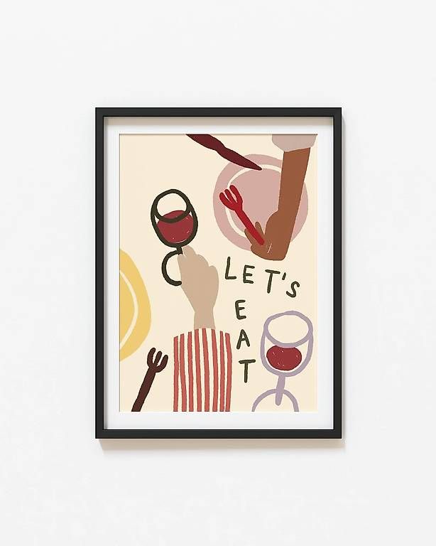 Posters & Illustrations: Poster "Let's eat", 50x70 cm – D'occasion à Zürich par mariposa27