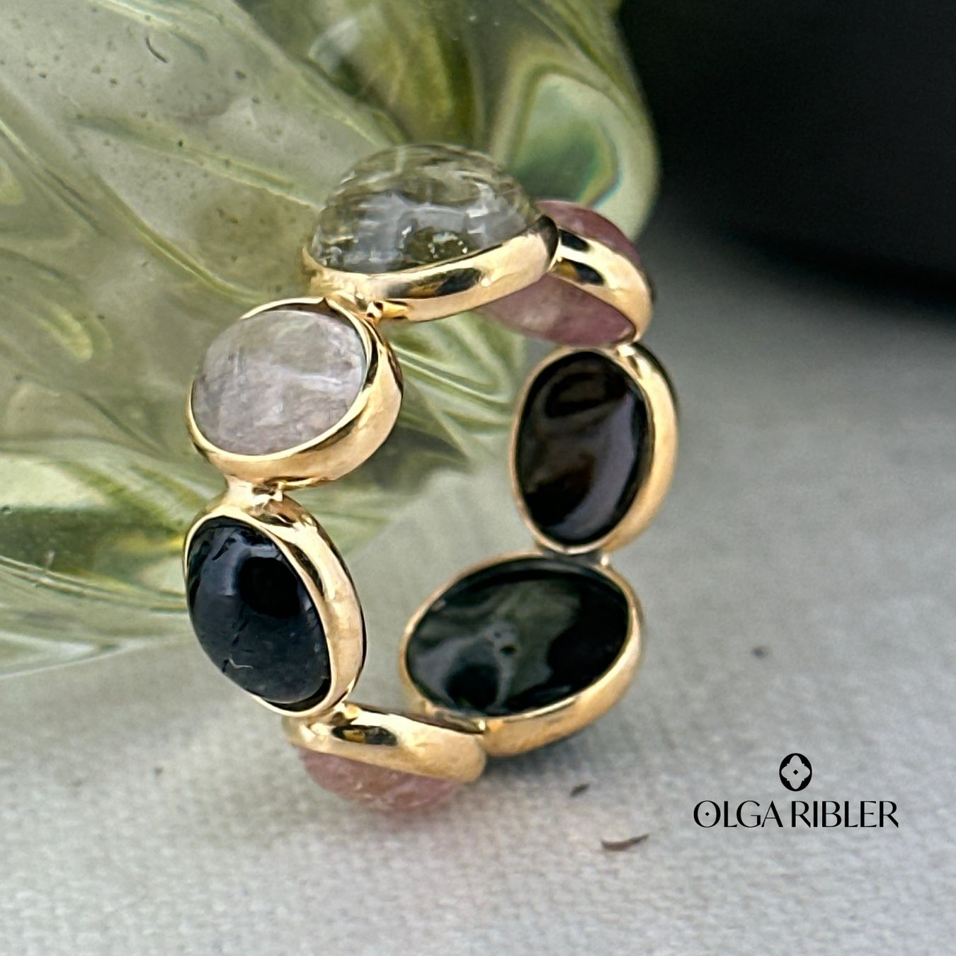 Olga Ribler Anelli: Turmalin Ring Sterling Silber  Ringgrösse 58 – Nuovo (secondo la descrizione) da Luzern venduto da Schmuckoutlet 1