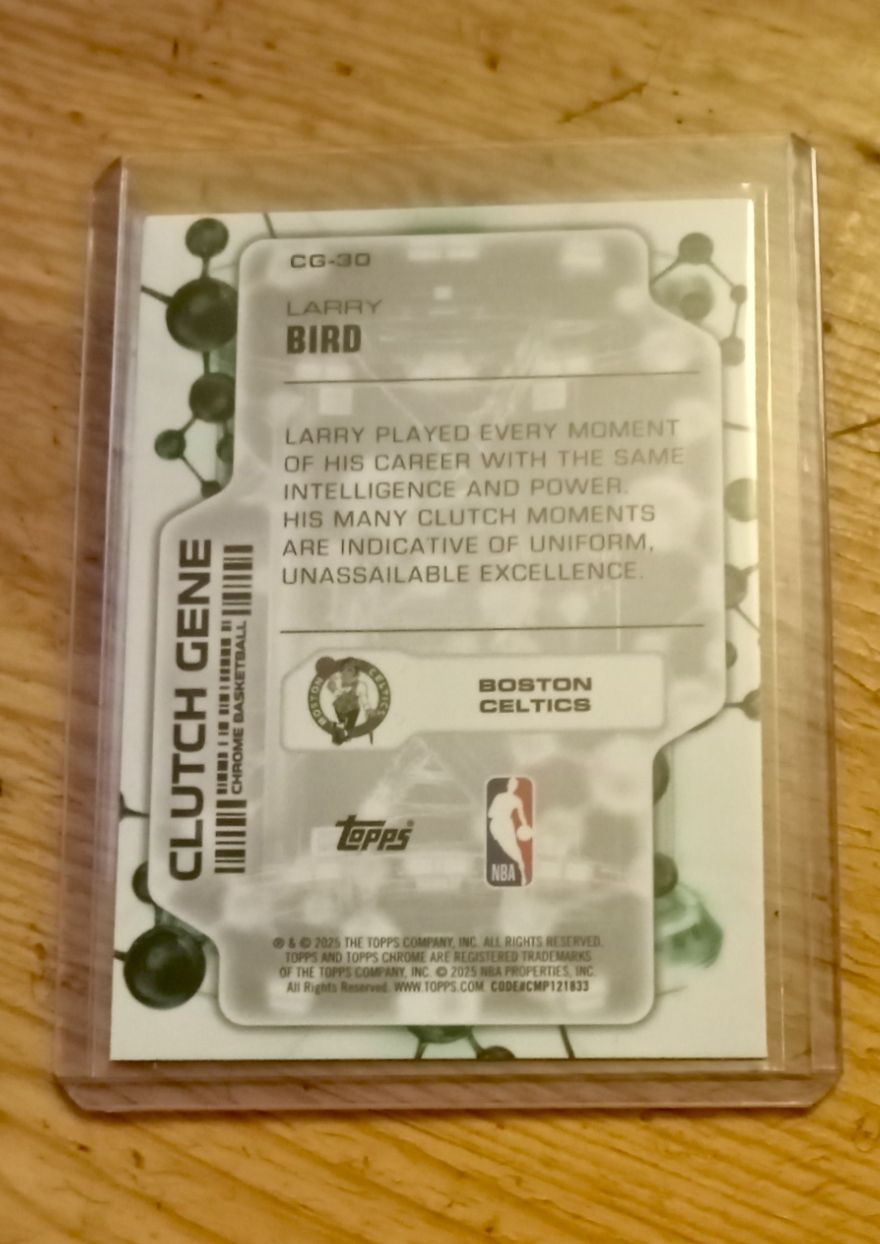 Cartoline: Larry Bird Topps Chrome NBA card – Nuovo (secondo la descrizione) da Vallorbe venduto da ant_75wx 1