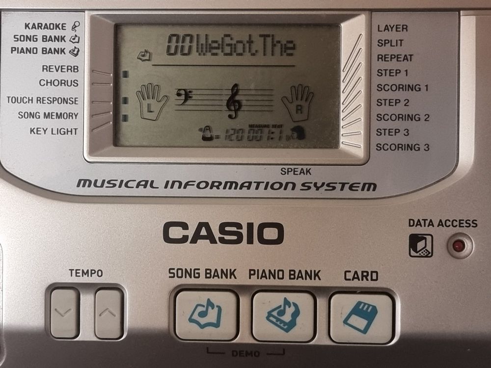 Keyboard Casio LK300TVP mit Mikrofon und Ständer Kaufen auf Ricardo
