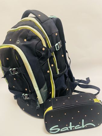 Satch Schulrucksack mit Etui, neuwertig für die Schule