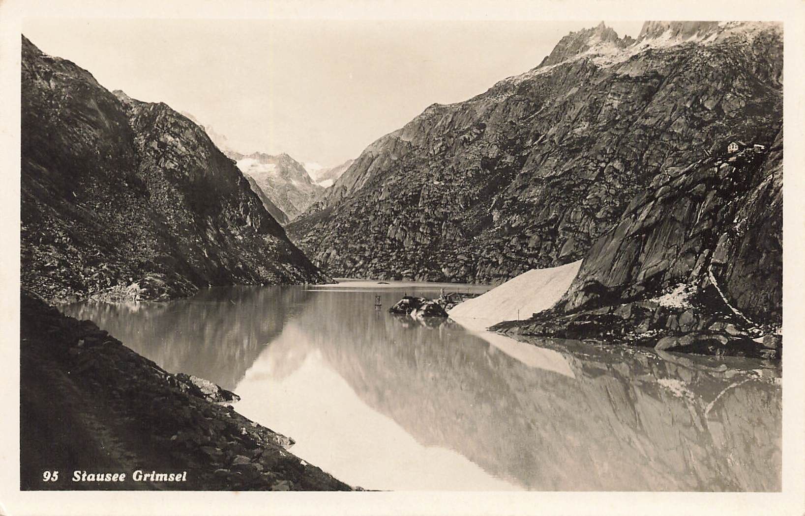 Ansichtskarten: Grimselpass BE/VS Grimsel Stausee Bergsee – Gebraucht aus Biasca von Blenio71
