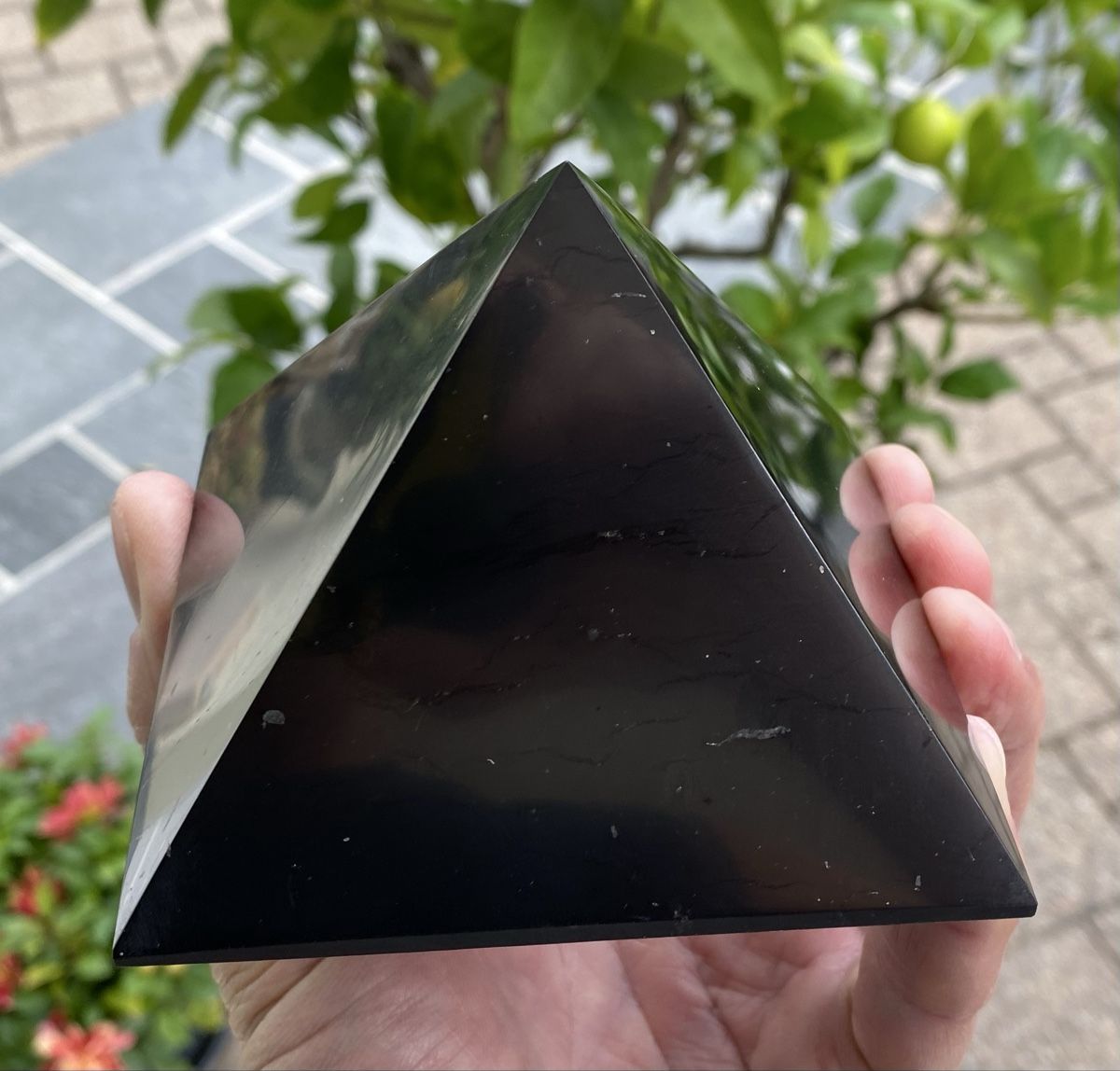 Minerali & Pietre curative: Top grosse Schungit Pyramide 100mm – Usato da Selzach venduto da 321compac 8