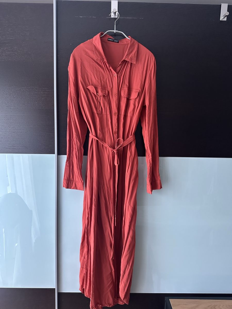 Shein Kleider: Blusenkleid in Terrakotta - Grösse L – Neu (gemäss Beschreibung) aus Altendorf von Eastwick4 1