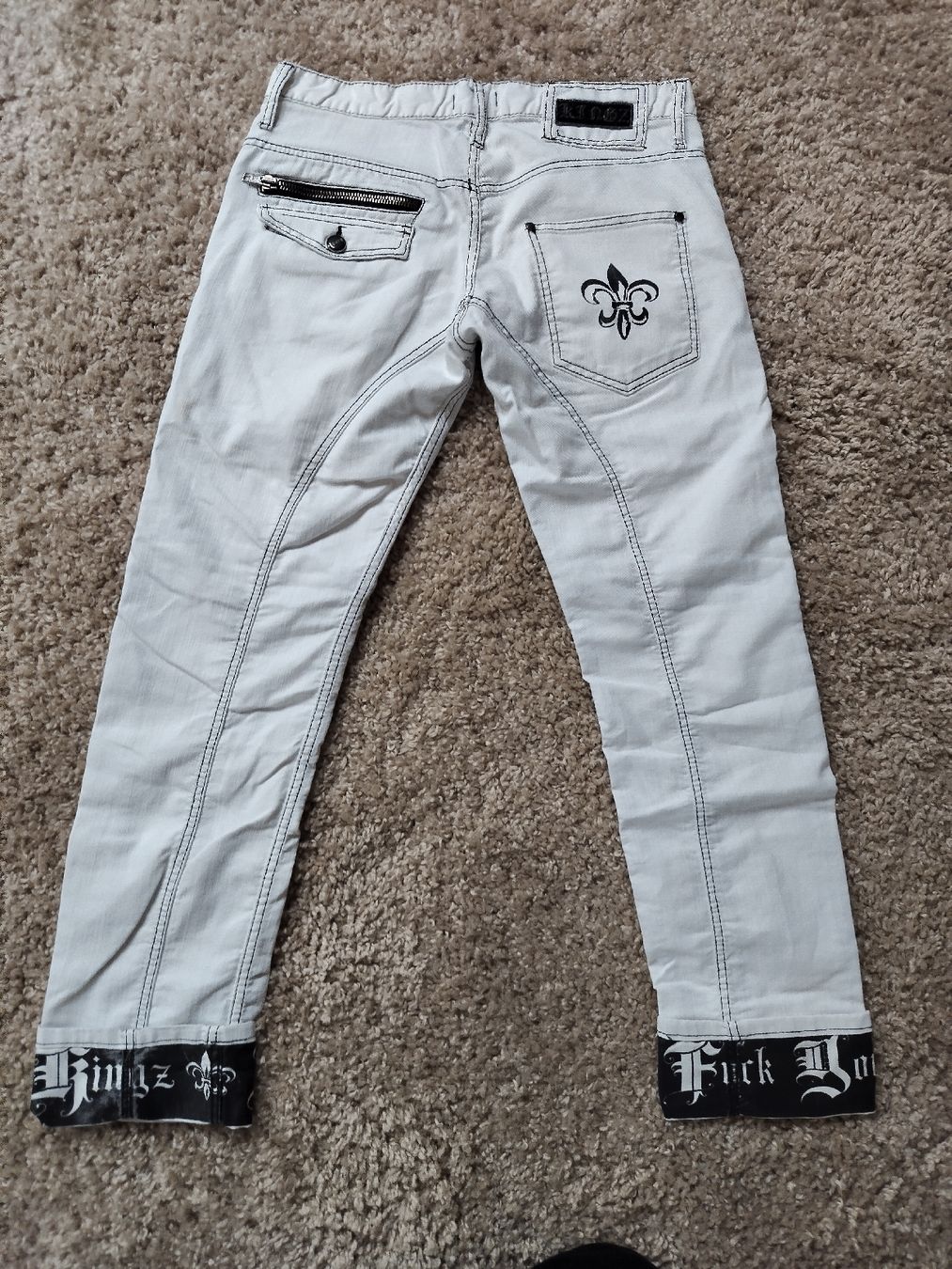 Jeans: KINGZ Jeans mit Reissverschlüssen, Grösse 33 – Usato da Mumpf venduto da Roxy_Piercing 6