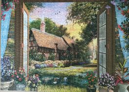 Schmidt Puzzle 1000 / Blick auf das Cottage/Dominic Davison