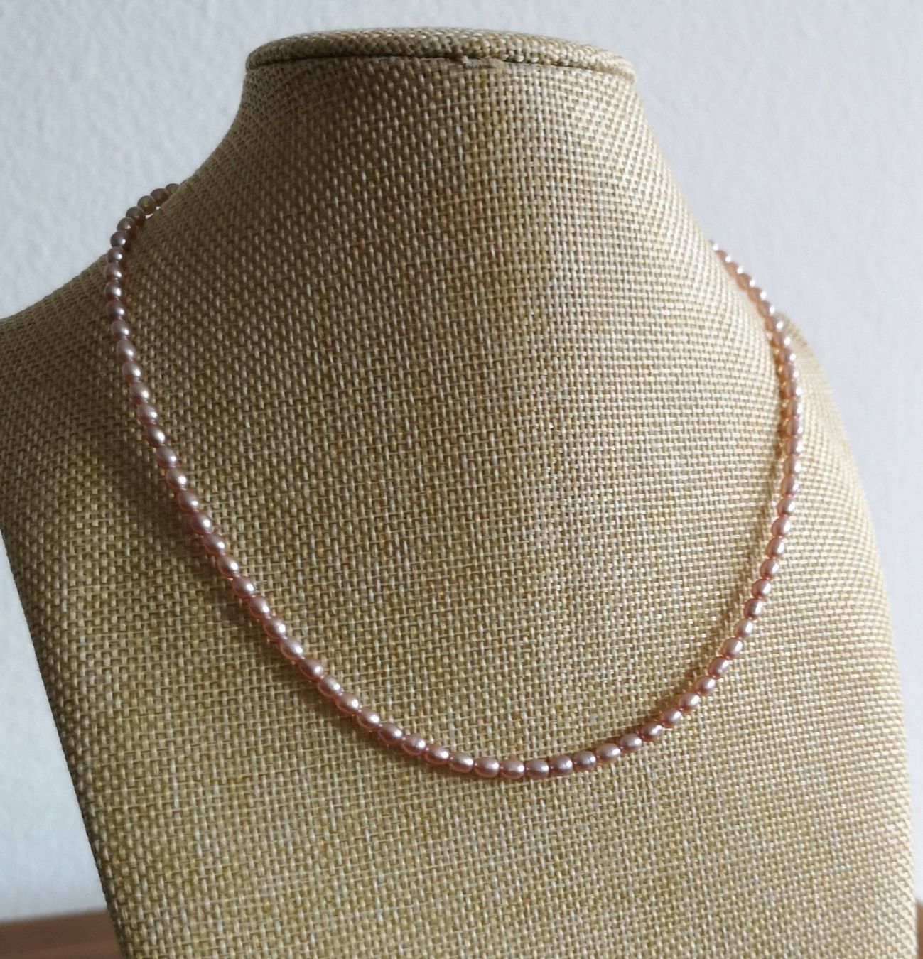 Catenine: Süsswasserperle Kette, 3x4mm, lila – Nuovo e nell'imballaggio originale da Rümlang venduto da 21f