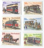 Briefmarken "Tram". Neuseeland.