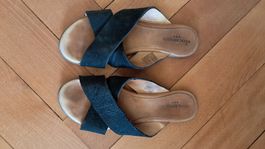 ROYAL REPUBLIC Sandalen Schwarz Leder Damen Grösse 38