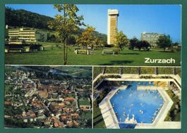 Zurzach, Thermalkurort, 3 Ansichten, 1983, gelaufen